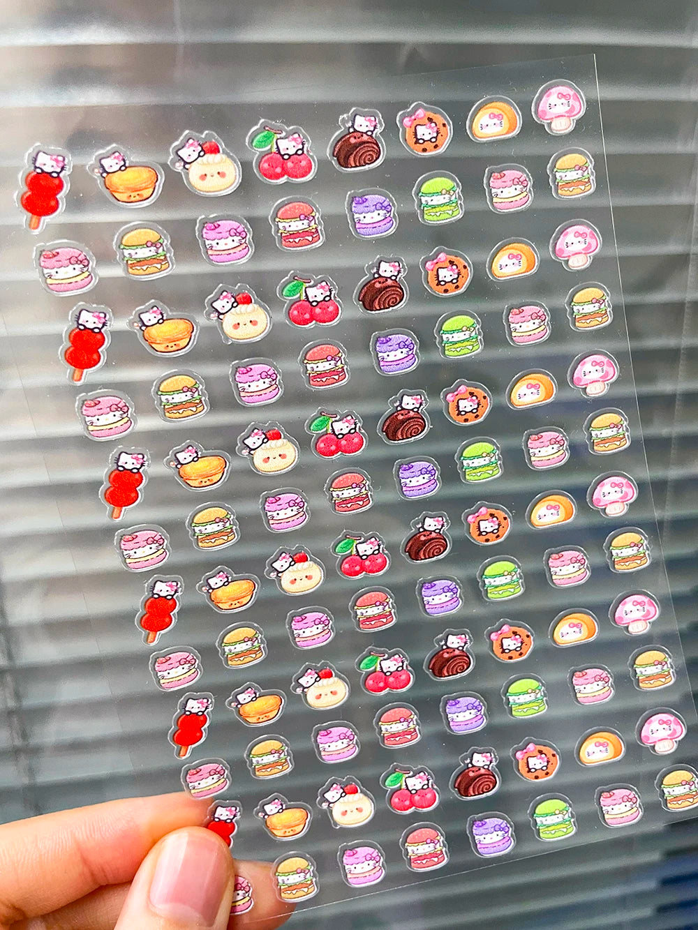 Mini Pvc Hellokitty Adhesive Stickers Nail Art Decor Cartoon Cute Hello Kitty Animals Scrapbook Handbook Waterproof Sticker Gift