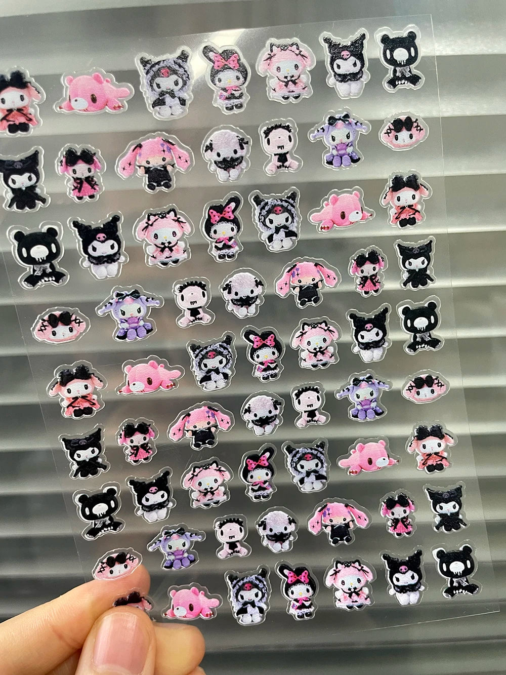 Mini Pvc Hellokitty Adhesive Stickers Nail Art Decor Cartoon Cute Hello Kitty Animals Scrapbook Handbook Waterproof Sticker Gift