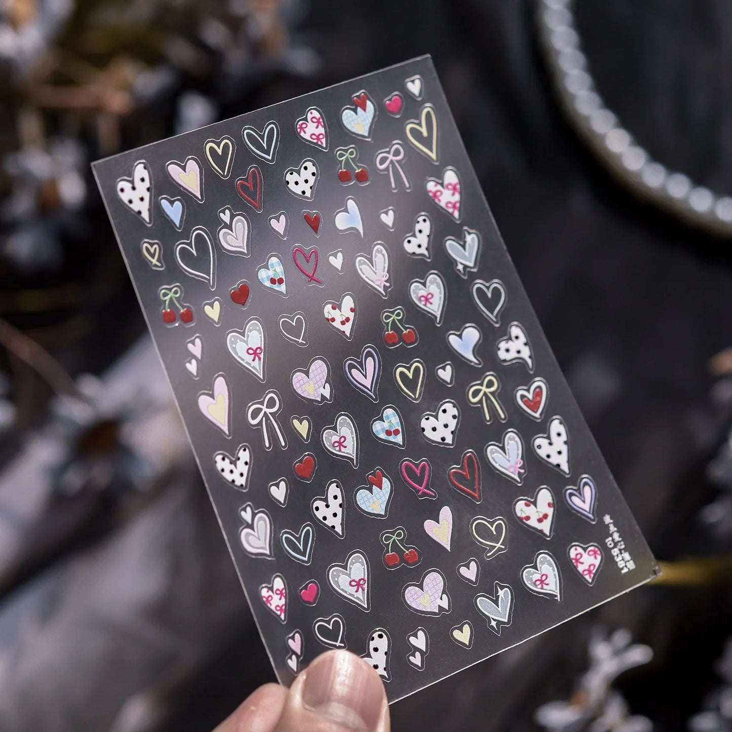 Elevate Your Nail Game with Vintage Plaid Star 5D Nail Art Stickers - Perfect for Stylish Manicures!