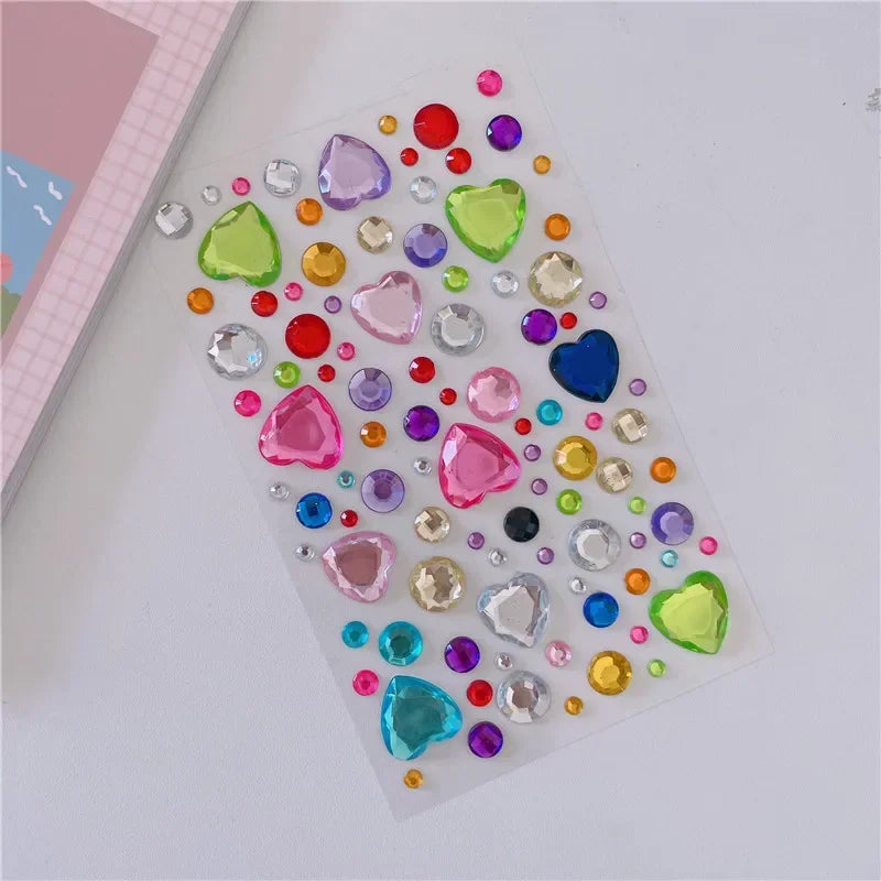 Sparkling Glitter Face Stickers for Kids - Dazzling Rhinestone Jewels for Eye and Face Makeup - Perfect for Festivals and Parties - Model ZS006