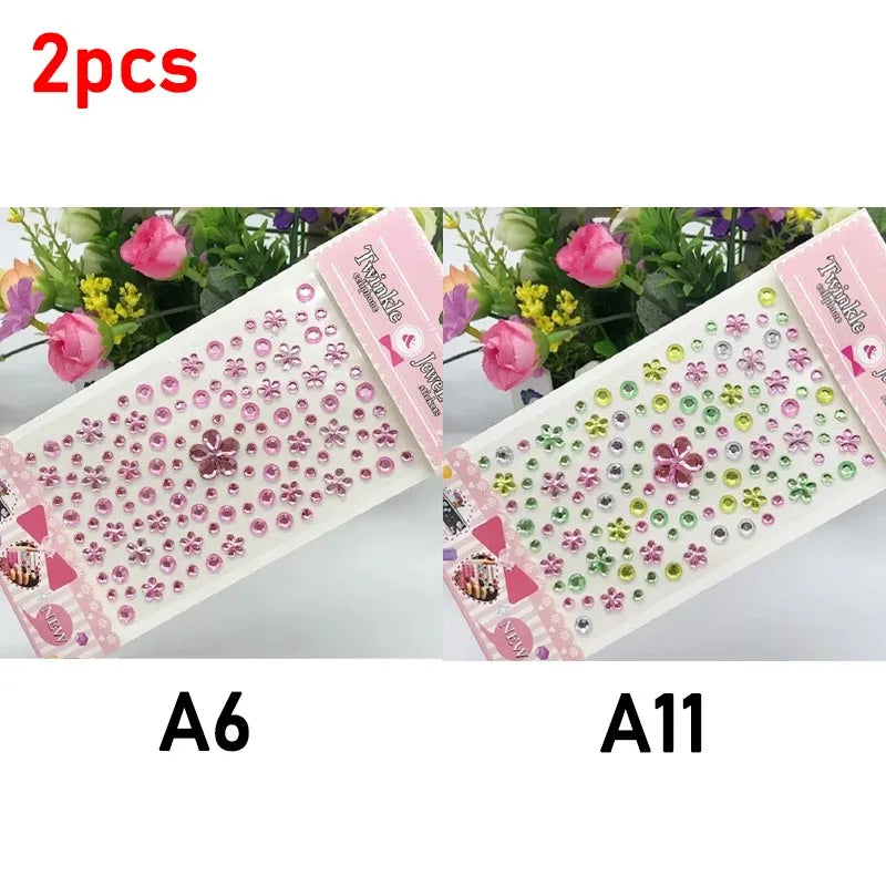 Sparkling Glitter Face Stickers for Kids - Dazzling Rhinestone Jewels for Eye and Face Makeup - Perfect for Festivals and Parties - Model ZS006