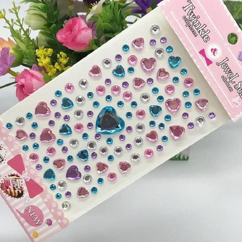 Sparkling Glitter Face Stickers for Kids - Dazzling Rhinestone Jewels for Eye and Face Makeup - Perfect for Festivals and Parties - Model ZS006