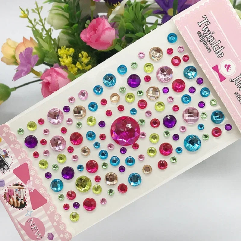 Sparkling Glitter Face Stickers for Kids - Dazzling Rhinestone Jewels for Eye and Face Makeup - Perfect for Festivals and Parties - Model ZS006