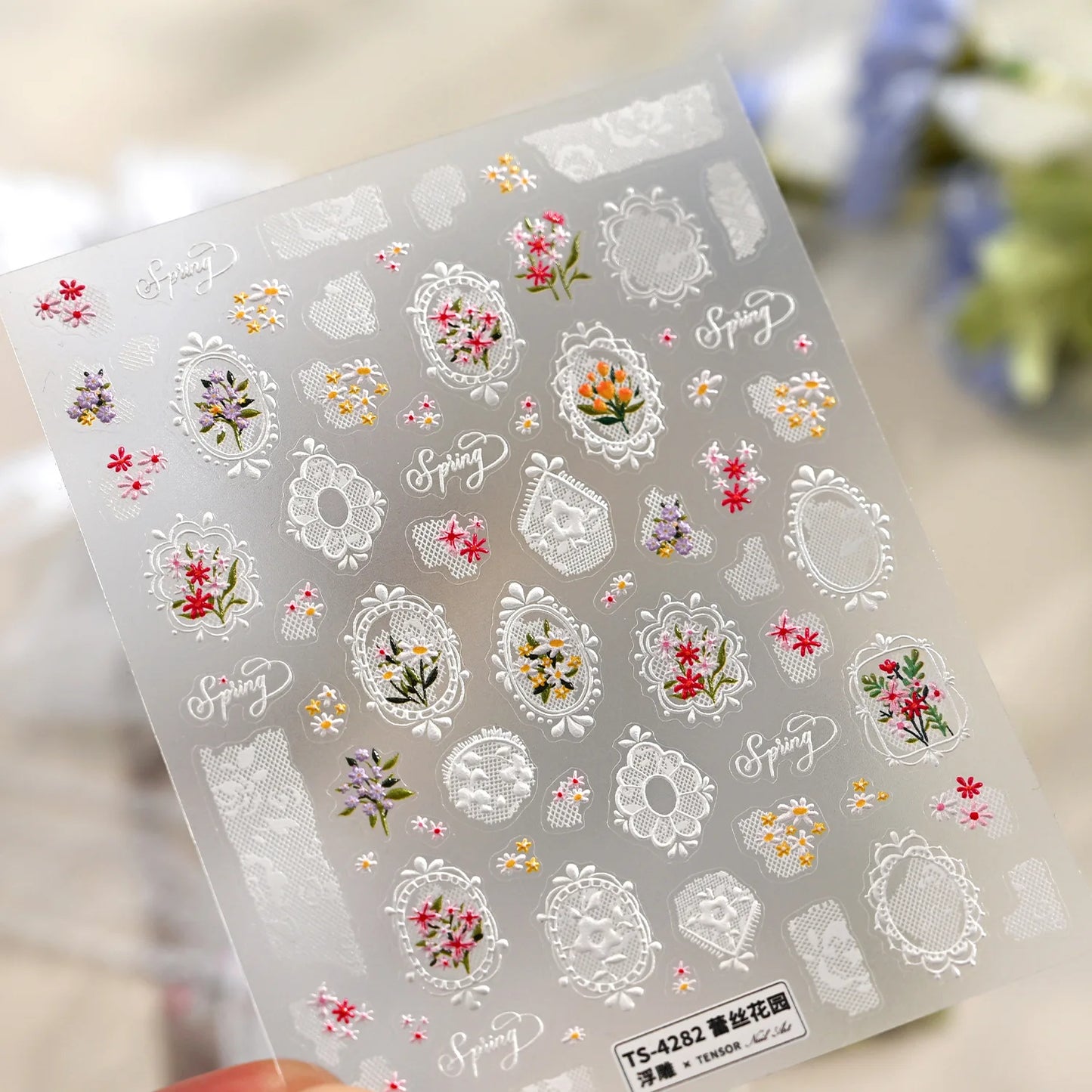 Elevate Your Nail Game with Vintage Plaid Star 5D Nail Art Stickers - Perfect for Stylish Manicures!