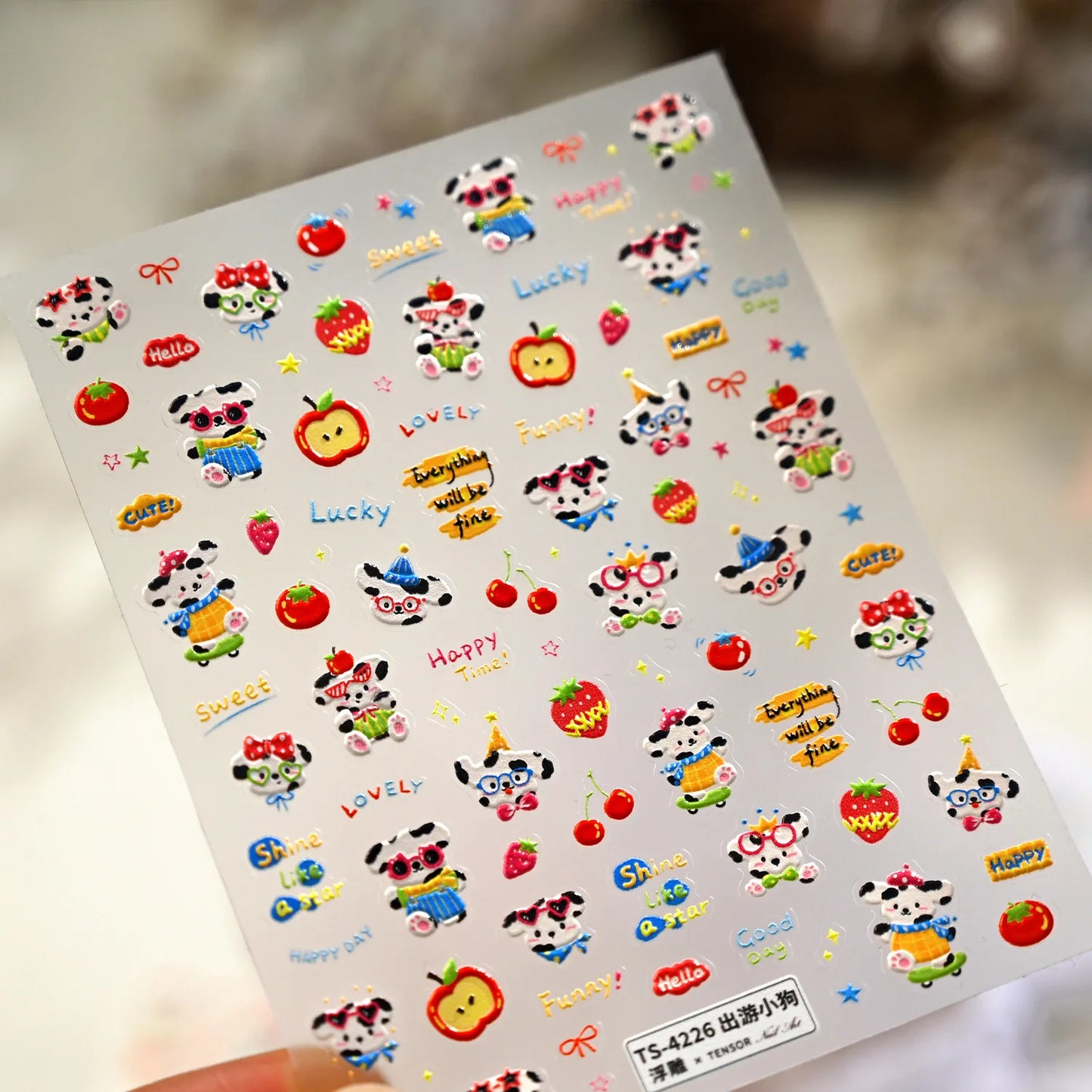 Elevate Your Nail Game with Vintage Plaid Star 5D Nail Art Stickers - Perfect for Stylish Manicures!