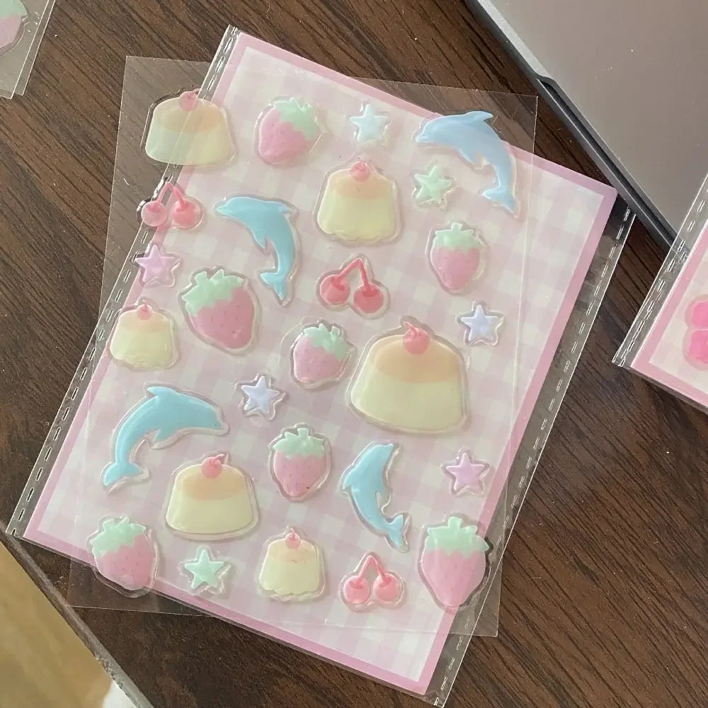 Transform Your Space with Adorable 3D Dolphin & Hibiscus Phone Case Stickers - Perfect for Crafting and Decorating!