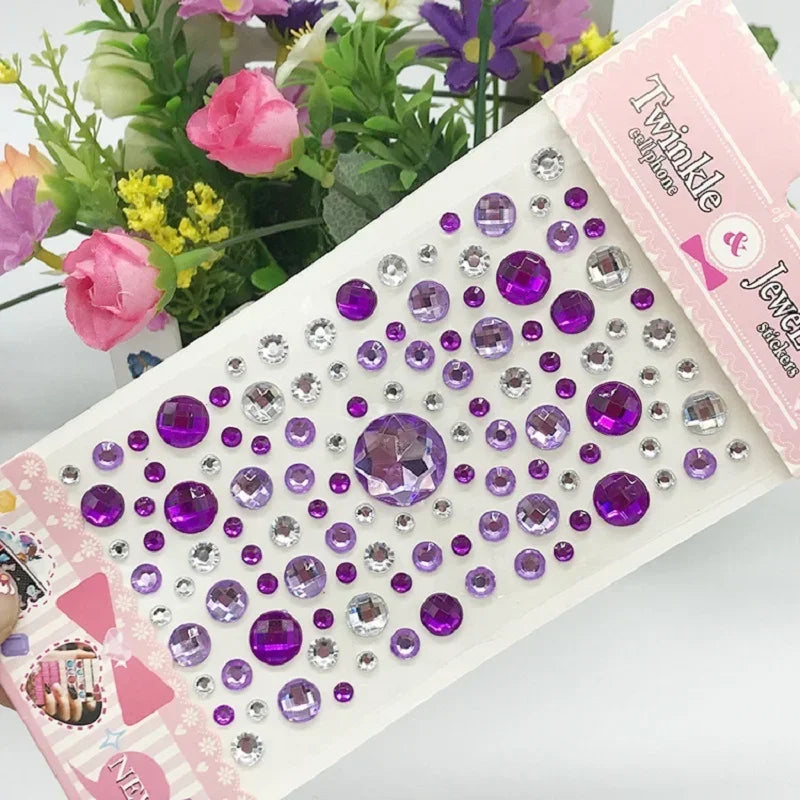 Sparkling Glitter Face Stickers for Kids - Dazzling Rhinestone Jewels for Eye and Face Makeup - Perfect for Festivals and Parties - Model ZS006