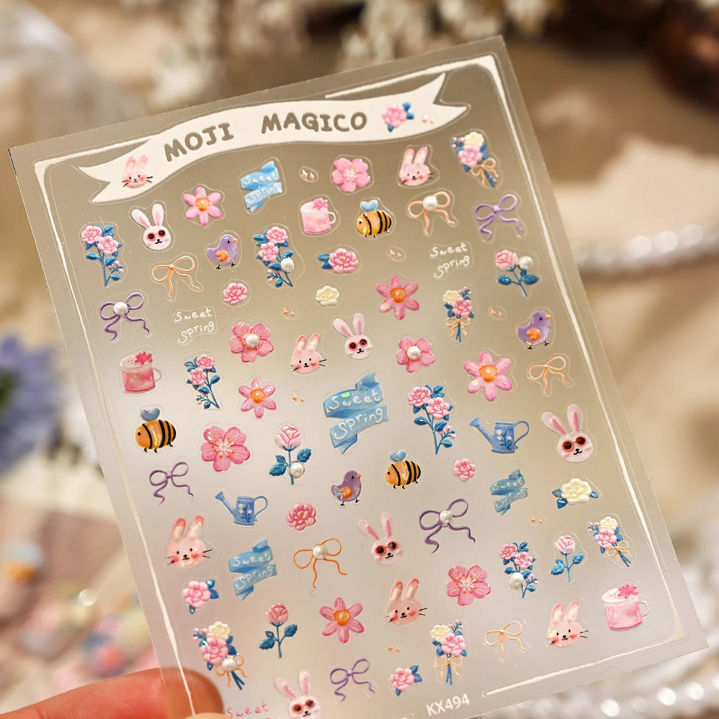 Elevate Your Nail Game with Vintage Plaid Star 5D Nail Art Stickers - Perfect for Stylish Manicures!