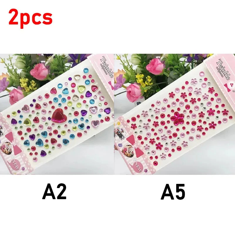 Sparkling Glitter Face Stickers for Kids - Dazzling Rhinestone Jewels for Eye and Face Makeup - Perfect for Festivals and Parties - Model ZS006