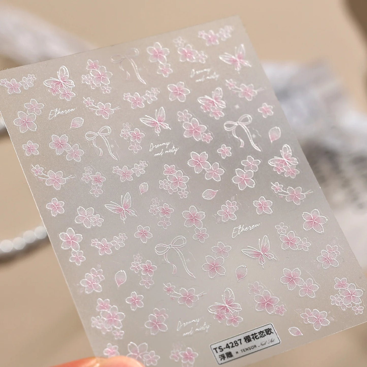 Elevate Your Nail Game with Vintage Plaid Star 5D Nail Art Stickers - Perfect for Stylish Manicures!