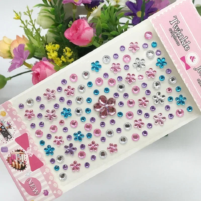Sparkling Glitter Face Stickers for Kids - Dazzling Rhinestone Jewels for Eye and Face Makeup - Perfect for Festivals and Parties - Model ZS006