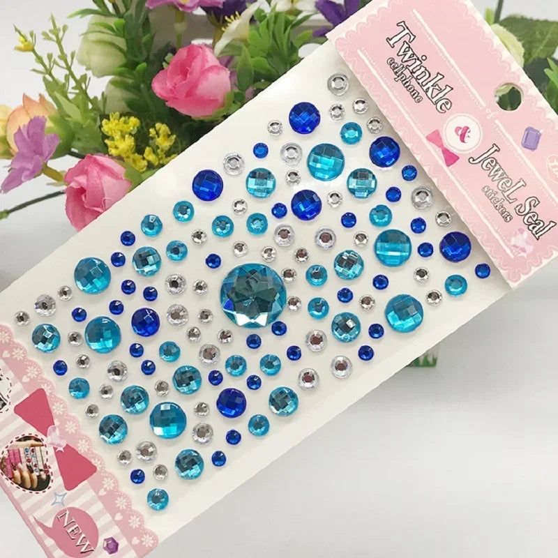Sparkling Glitter Face Stickers for Kids - Dazzling Rhinestone Jewels for Eye and Face Makeup - Perfect for Festivals and Parties - Model ZS006