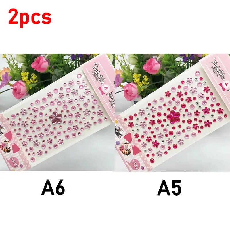 Sparkling Glitter Face Stickers for Kids - Dazzling Rhinestone Jewels for Eye and Face Makeup - Perfect for Festivals and Parties - Model ZS006