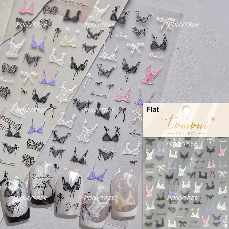 Transform Your Nails with Cute Cat Sunglasses 5D Nail Art Stickers - Perfect for Summer Manicures!