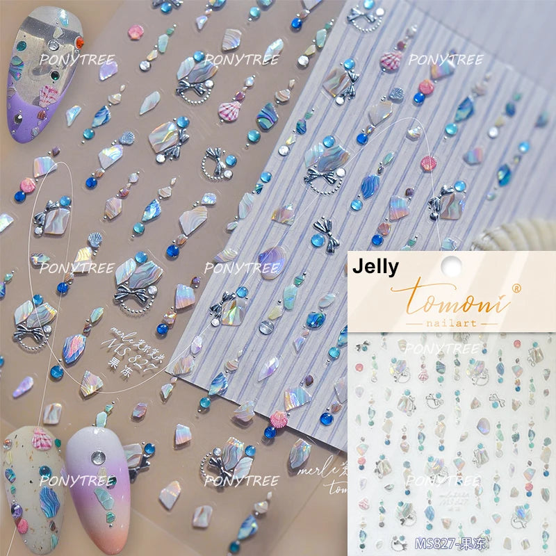 Transform Your Nails with Cute Cat Sunglasses 5D Nail Art Stickers - Perfect for Summer Manicures!