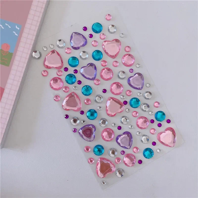 Sparkling Glitter Face Stickers for Kids - Dazzling Rhinestone Jewels for Eye and Face Makeup - Perfect for Festivals and Parties - Model ZS006