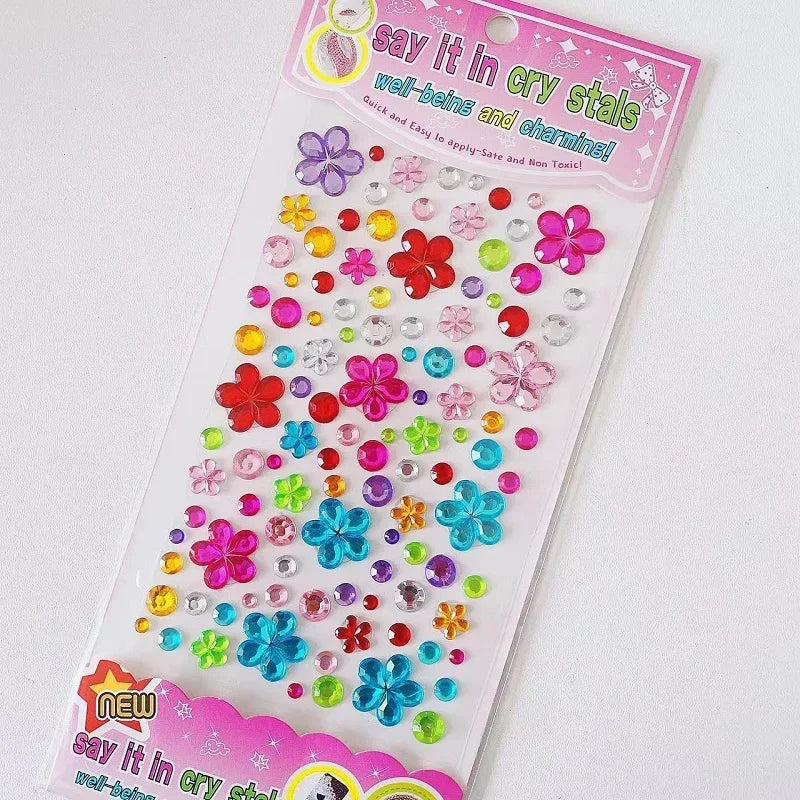 Sparkling Glitter Face Stickers for Kids - Dazzling Rhinestone Jewels for Eye and Face Makeup - Perfect for Festivals and Parties - Model ZS006