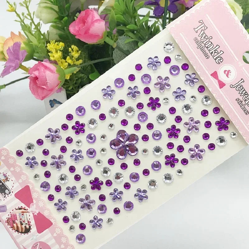 Sparkling Glitter Face Stickers for Kids - Dazzling Rhinestone Jewels for Eye and Face Makeup - Perfect for Festivals and Parties - Model ZS006
