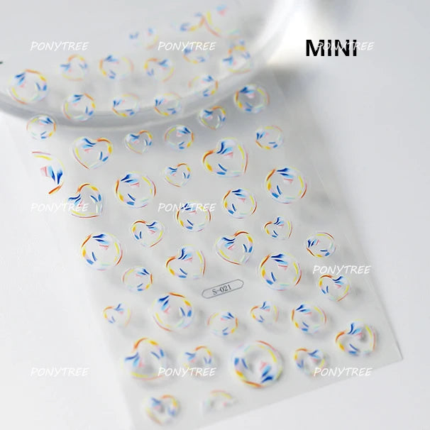 Transform Your Nails with Cute Cat Sunglasses 5D Nail Art Stickers - Perfect for Summer Manicures!