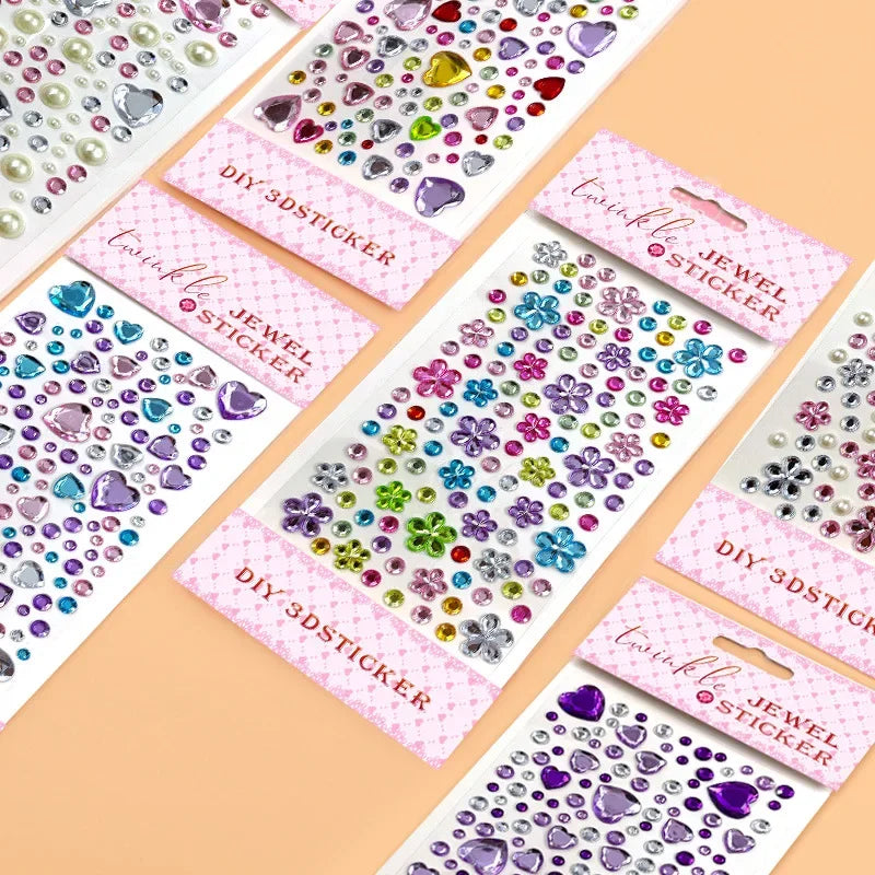 Sparkling Glitter Face Stickers for Kids - Dazzling Rhinestone Jewels for Eye and Face Makeup - Perfect for Festivals and Parties - Model ZS006