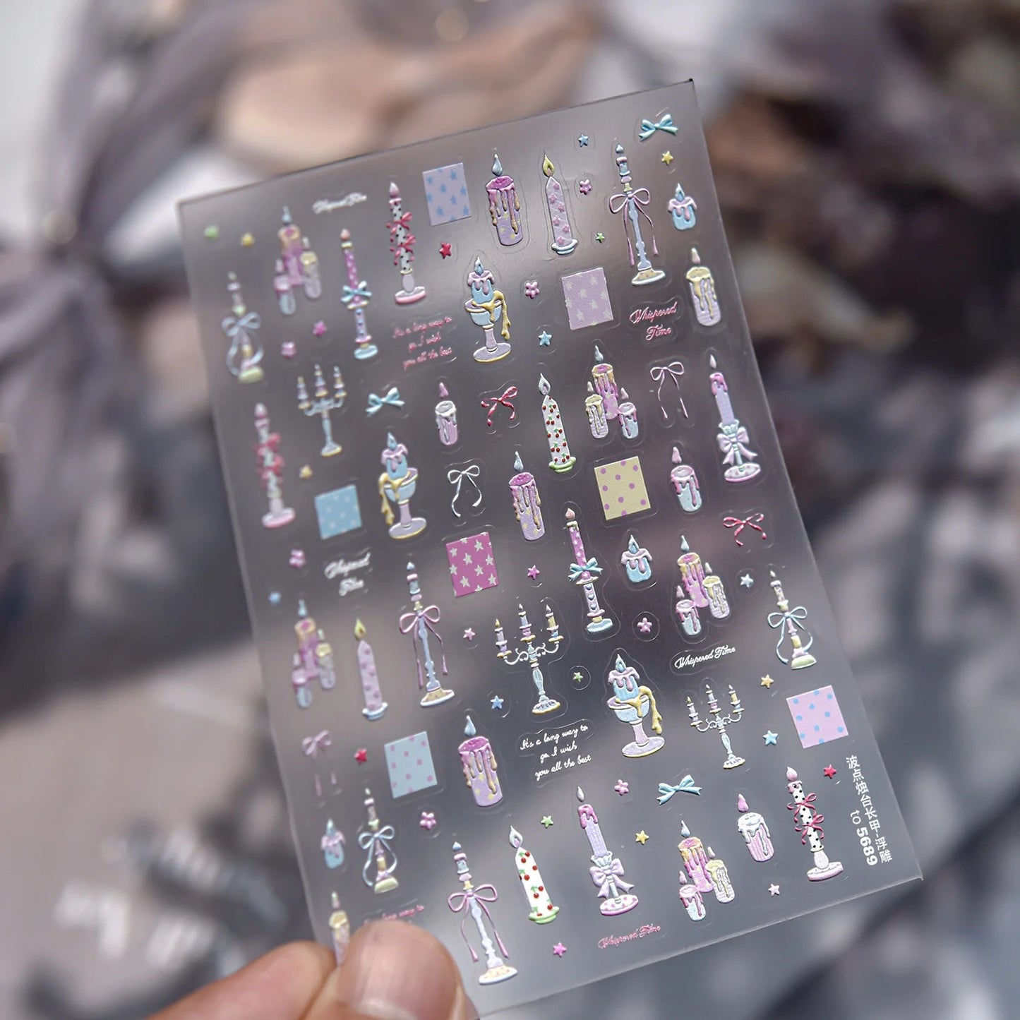 Elevate Your Nail Game with Vintage Plaid Star 5D Nail Art Stickers - Perfect for Stylish Manicures!