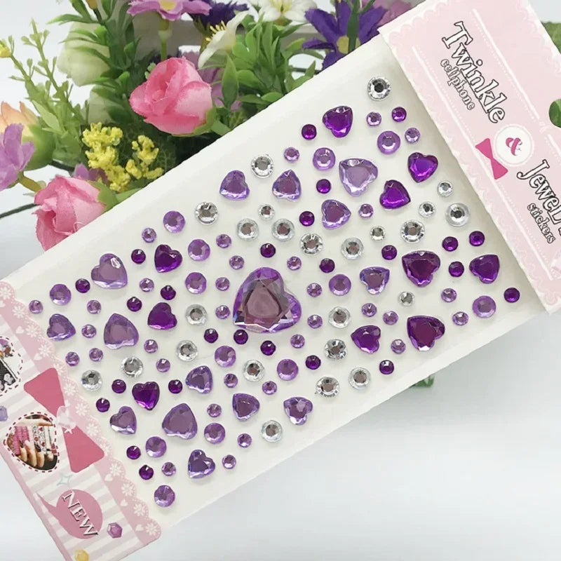 Sparkling Glitter Face Stickers for Kids - Dazzling Rhinestone Jewels for Eye and Face Makeup - Perfect for Festivals and Parties - Model ZS006