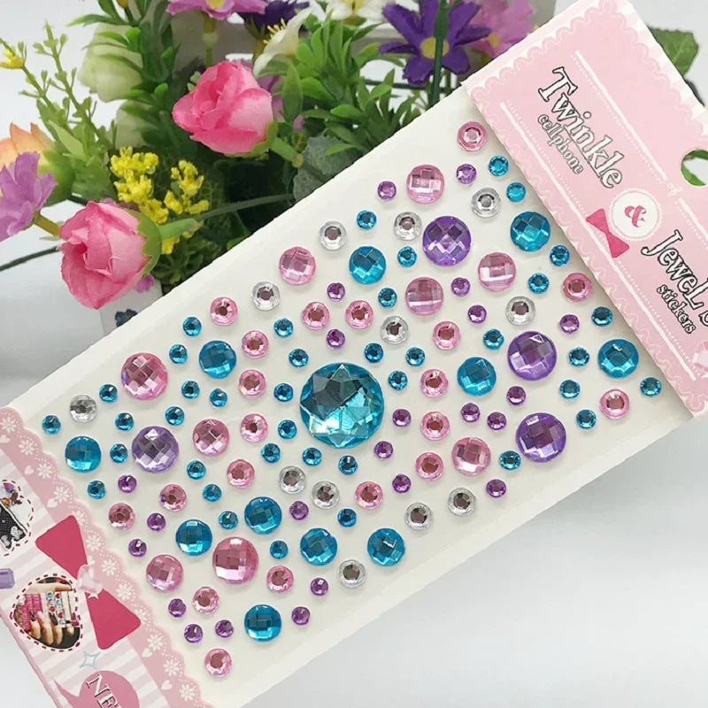 Sparkling Glitter Face Stickers for Kids - Dazzling Rhinestone Jewels for Eye and Face Makeup - Perfect for Festivals and Parties - Model ZS006