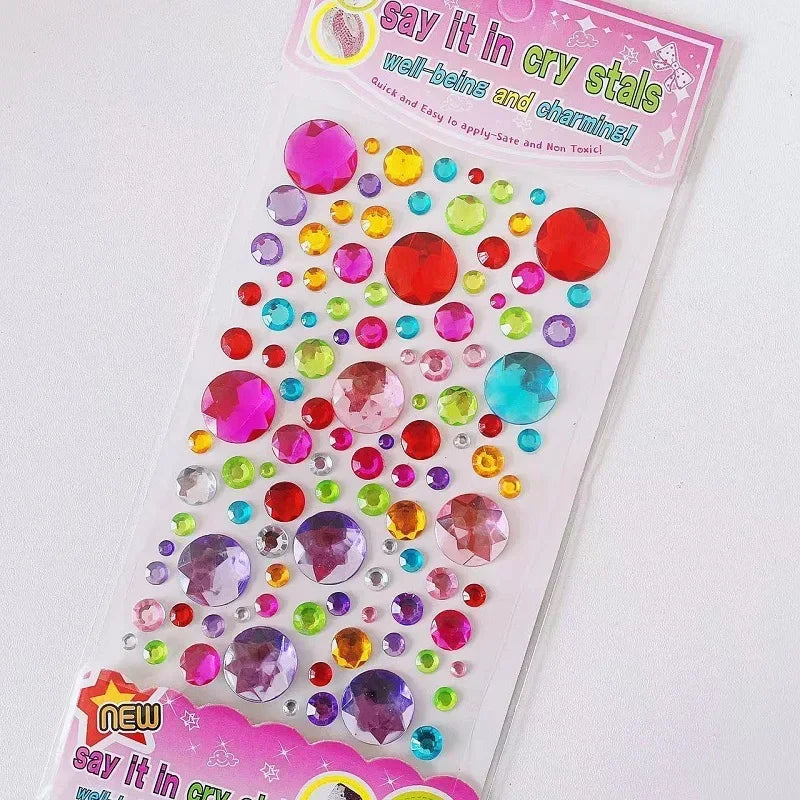 Sparkling Glitter Face Stickers for Kids - Dazzling Rhinestone Jewels for Eye and Face Makeup - Perfect for Festivals and Parties - Model ZS006