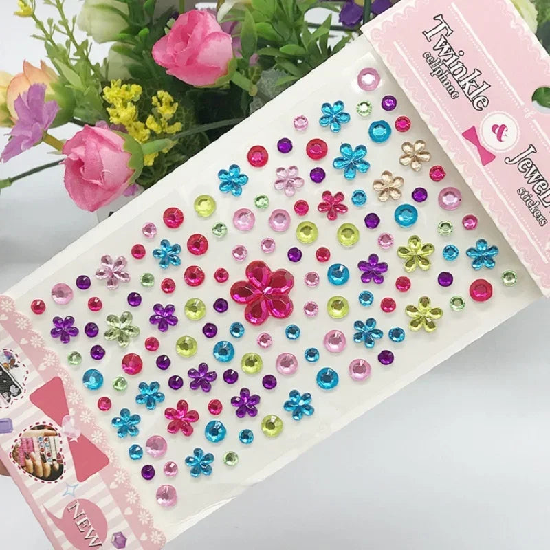 Sparkling Glitter Face Stickers for Kids - Dazzling Rhinestone Jewels for Eye and Face Makeup - Perfect for Festivals and Parties - Model ZS006