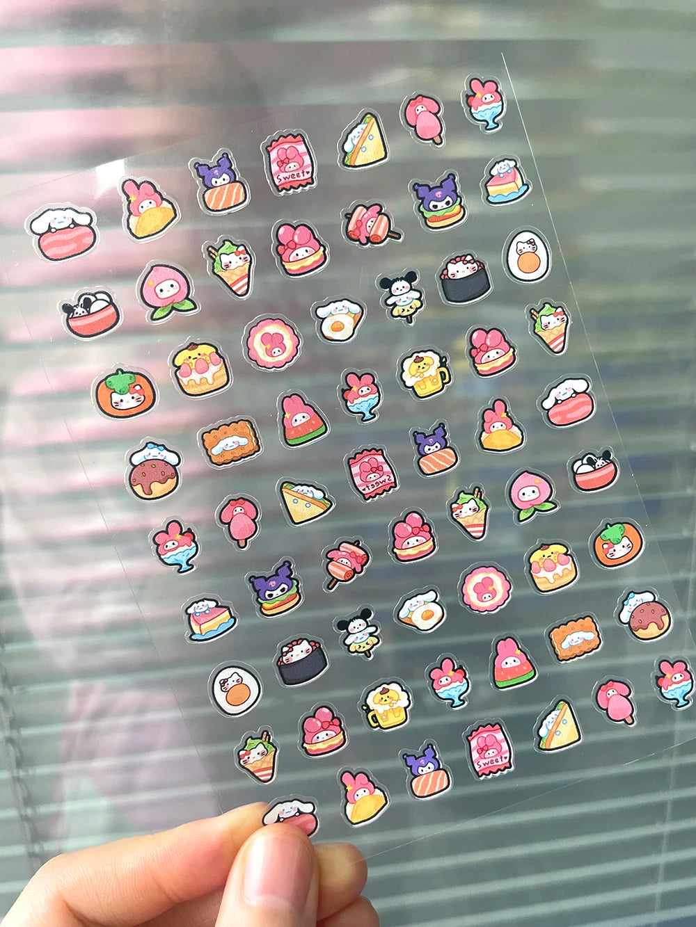 Mini Pvc Hellokitty Adhesive Stickers Nail Art Decor Cartoon Cute Hello Kitty Animals Scrapbook Handbook Waterproof Sticker Gift